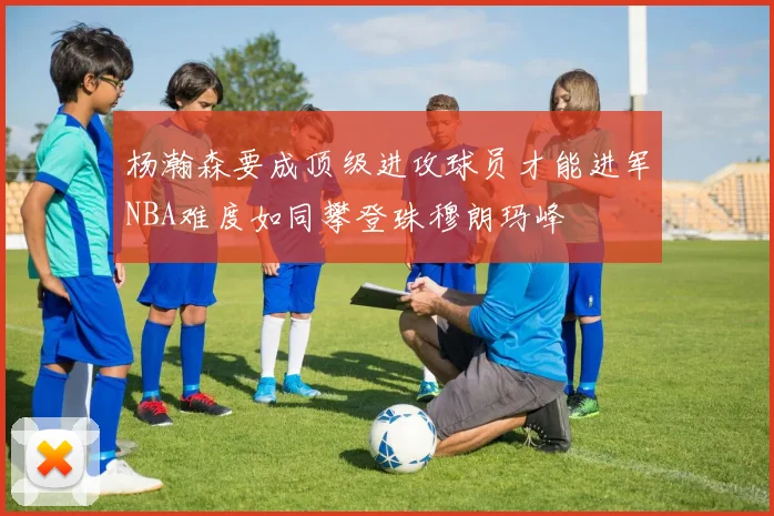 杨瀚森要成顶级进攻球员才能进军NBA难度如同攀登珠穆朗玛峰